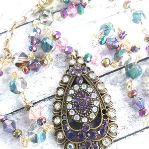 Dazzling RS Pendant Handmade Chain Necklace